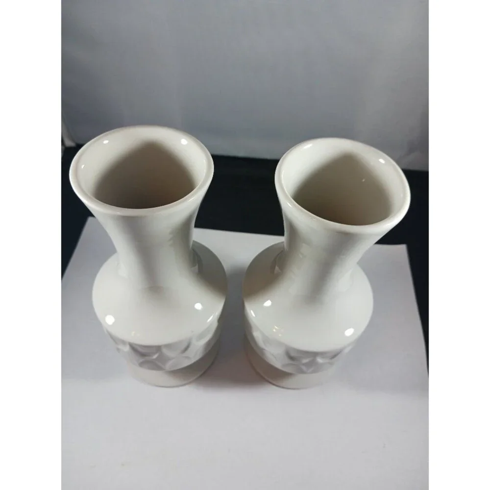 MID CENTURY MODERN Retro Vintage Small Vases (Pair-2pcs)